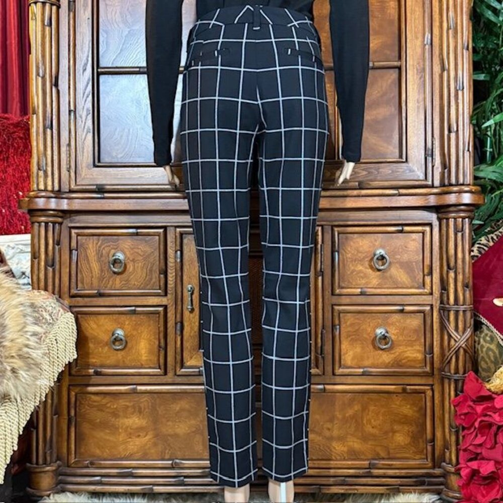 Nwot Amazon Essentials Black White Windowpane Cot… - image 3